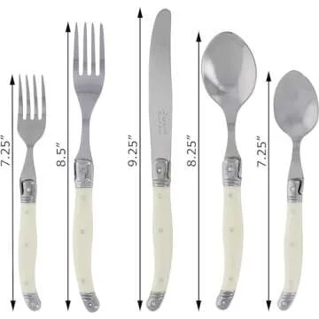 Laguiole Flatware Set - Elegant 20 Piece Dining Set
