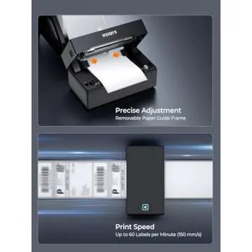 MUNBYN Bluetooth Thermal Label Printer, 130B Wireless 4x6 Shipping Label Printer for Shipping Packages Small Business Office or Home, Compatible with iPhone Android iPad Windows macOS Chrome Etsy eBay