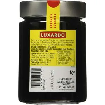 Luxardo Maraschino Cherries 400G Jar - Gourmet Cocktail