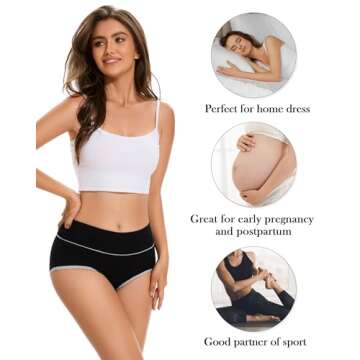 Migbean Cotton Panties for Women Pack Cotton Underwear Women Pack Plus Size Womens Underwear Cotton Briefs 2/5