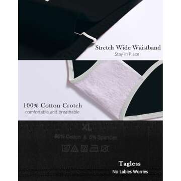 Migbean Cotton Panties for Women Pack Cotton Underwear Women Pack Plus Size Womens Underwear Cotton Briefs 2/5