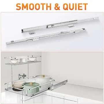 Tksrn Pull Out Cabinet Organizer for Effortless Storage