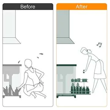 Tksrn Pull Out Cabinet Organizer for Effortless Storage