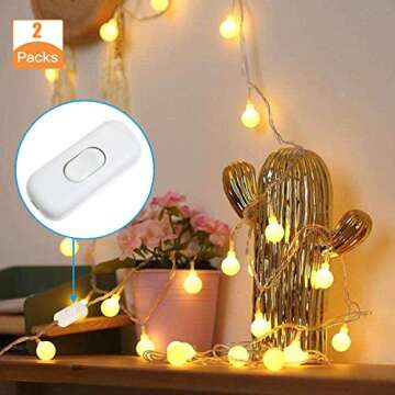 Durable PLUSPOE Inline Cord Switch for Easy Lamp Control