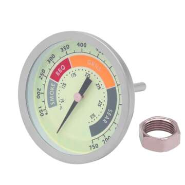 GLOWYE Luminous BBQ Thermometer Gauge for Smokers and Grills