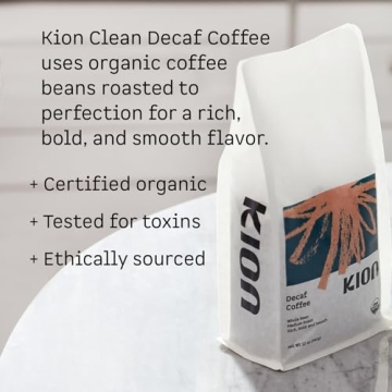 Kion Organic Decaf Whole Bean Coffee - Rich & Bold Flavor