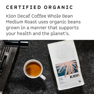 Kion Organic Decaf Whole Bean Coffee - Rich & Bold Flavor