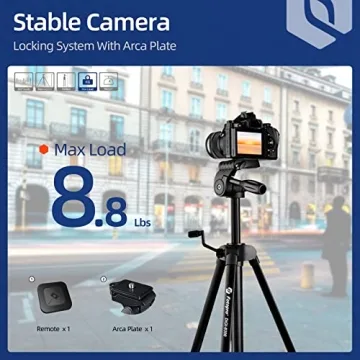 Fotopro 72 Inch Camera Tripod with Wireless Remote