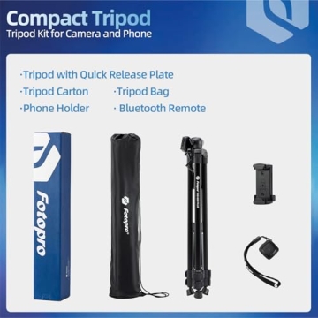 Fotopro 72 Inch Camera Tripod with Wireless Remote