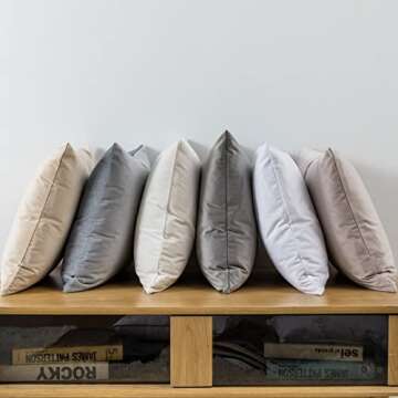 JUSPURBET Cream White Decorative Velvet Throw Pillow Covers 16x24,Pack of 2 Luxury Soft Solid Cushion Cases for Sofa Couch Bed