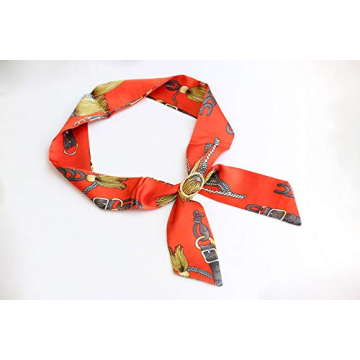 Vpang Oval Silk Scarf Clip - Elegant Accessory for Women