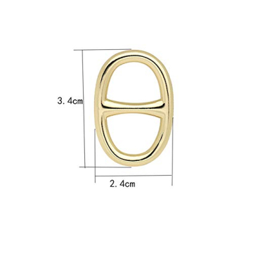 Vpang Oval Silk Scarf Clip - Elegant Accessory for Women