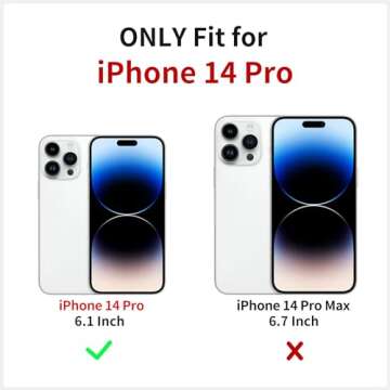 XIZYO Case for iPhone 14 Pro 6.1 Inch, Rose Pattern Floral Print Design Slim Case for Girls Women TP...