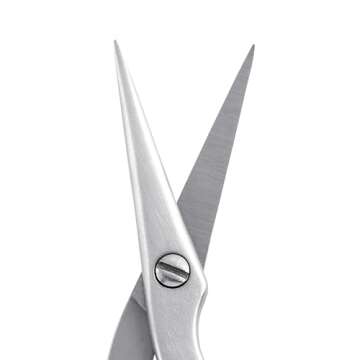 Tweezerman Brow Shaping Scissors and Brush - Stainless Steel Eyebrow Trimming Scissors for Women and...