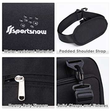 Sports Gym Bag with Wet Pocket & Shoe Compartment