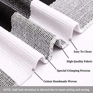 Durable Buffalo Plaid Outdoor Rug Machine Washable Front Porch Mat