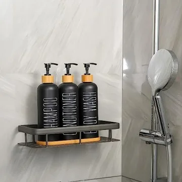 Prus Waso Shampoo and Conditioner Dispenser Set for Bathrooms