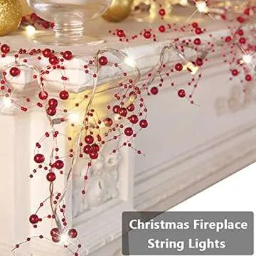 Shop 13FT Battery-Operated Pearl String Lights for Festive Decor