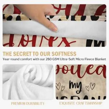 WRAPIX Funny Gifts for Wife - Cozy Fleece Blanket