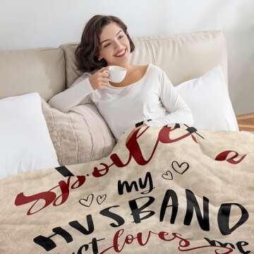 WRAPIX Funny Gifts for Wife - Cozy Fleece Blanket