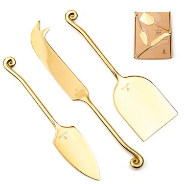 Buy LINZOM Cheese Knife Set - Hand Forged, Stainless Steel, 3pcs