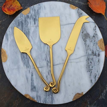 Buy LINZOM Cheese Knife Set - Hand Forged, Stainless Steel, 3pcs