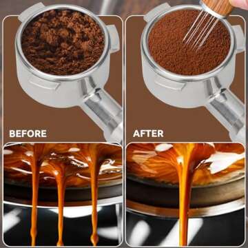 WDT Espresso Stirrer Tool with Replaceable Needles and Stand
