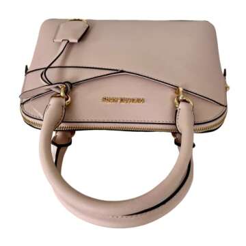 Michael Kors Jet Set Medium Logo Dome Satchel (Powder Blush)