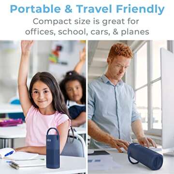 PureZone Mini Portable Air Purifier - Cleans Air On-the-Go