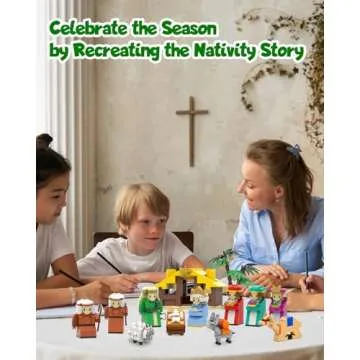 Advent Calendar 2024 Kids, 25 Days of Nativity Advent Calendar Building Blocks Toy for 6 7 8-12 Year Old Boys, Girls, Christmas Stocking Stuffers Surprise Gifts Party Favors STEM Toy Building Bricks