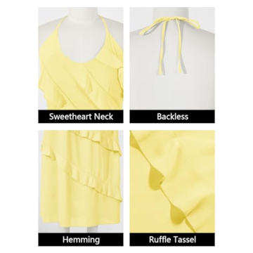 Wenrine Women's Sexy Chiffon Halter Maxi Dress for Every Occasion