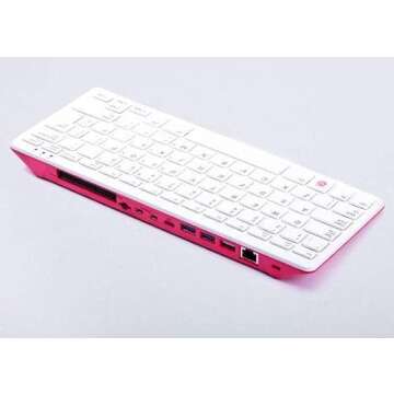 Raspberry Pi 400 All-in-One Quad-Core 64 Bit 4GB Ram Dual Band WiFi Bluetooth 5.0 BLE Dual 4K Output...