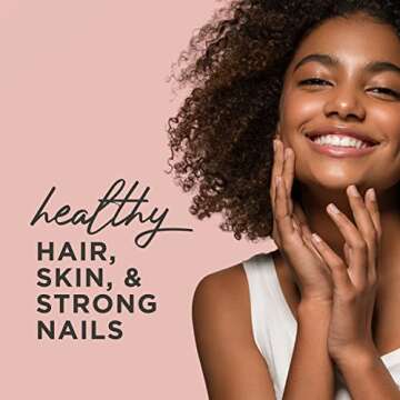 Hair Food Hair, Skin, and Nails Vitamins, Hair Growth Vitamins, Gluten Free and Vegan, with Probiotic Biotin for Keratin Production, 30 Capsules (1 Month Supply)