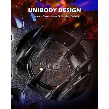 14x1.5 Black Lug Nuts Set - Compatible with Chevy Ford GMC