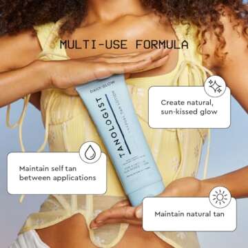 Tanologist Firming Daily Glow Body Lotion- Medium To Dark, 8.45 fl. oz/250 ml Tube