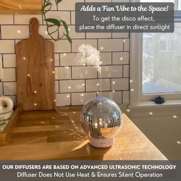SCANDINORDICA Disco Ball Diffuser for Essential Oils & Ambiance