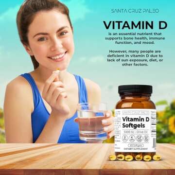 Santa Cruz Paleo Vitamin D Supplement for Immune Support