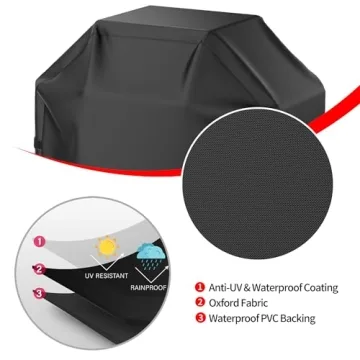 Durable 58 Inch BBQ Grill Cover - Waterproof & Rip-Proof