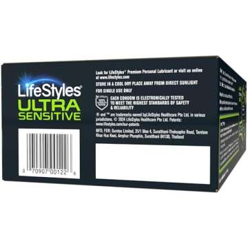 LifeStyles Ultra Sensitive Premium Condoms Value Pack 100 Count