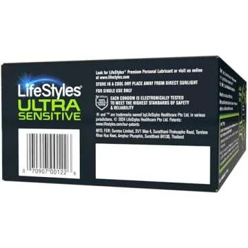 LifeStyles Ultra Sensitive Premium Condoms Value Pack 100 Count