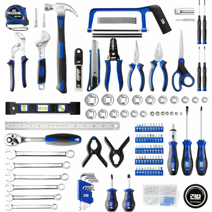 Prostormer 259-Piece Tool Set for Home and Auto Repairs