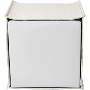 Elegant White PU Leather Tissue Box Cover by Carrotez