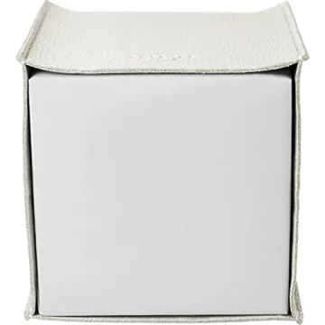 Elegant White PU Leather Tissue Box Cover by Carrotez