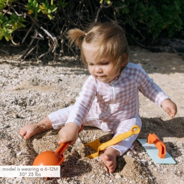 SwimZip Girls' Long Sleeve Sunsuit UPF 50+ for Kids