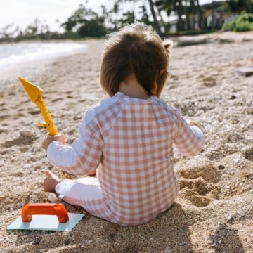 SwimZip Girls' Long Sleeve Sunsuit UPF 50+ for Kids