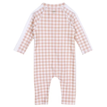 SwimZip Girls' Long Sleeve Sunsuit UPF 50+ for Kids