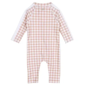 SwimZip Girls' Long Sleeve Sunsuit UPF 50+ for Kids