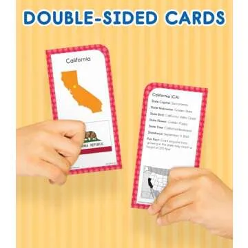 Unlock Learning with Carson Dellosa States & Capitals Flash Cards