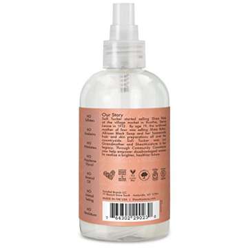 Sheamoisture Hold and Shine Moisture Mist for Thick, Curly Hair Coconut and Hibiscus for Frizz Contr...