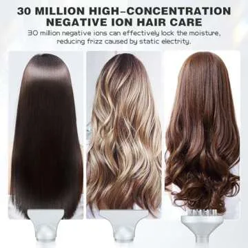 slopehill Professional Hair Dryer with Diffuser, Ionic Hair Dryer,Lightweight Compact Powerful & Fast Salon Blow Dryer with High Speed Brushless Motor, Travel Hair Dryer, Women & Men (Ceramic, Stone)